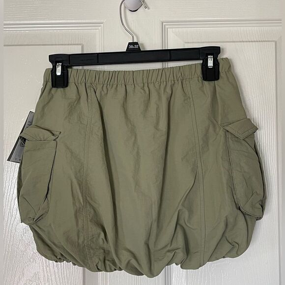Honey & Sparkle Big Girls Bubble Nylon Sage Skirt size L - Picture 4 of 7
